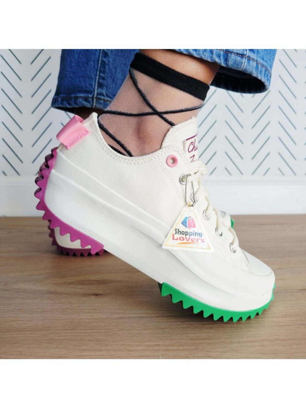 ❤️Converse Run Star Hike Platform Color Pop Sz 8.5 Women's Shoes Sneaker A14271C - Picture 2 of 13